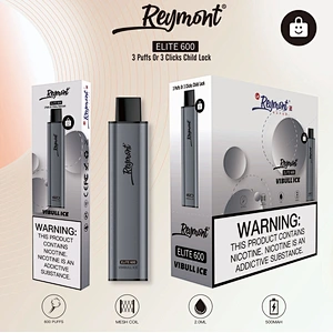 Reymont Elite 600 PUFFS Business Style Conciseness Disposable Electronic Cigarette Vape Pen Mesh Coil a Greater Flavour Delivery Until the Last Puff